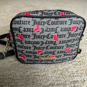 Juicy Couture Heart Crossbody Camera Bag Purse